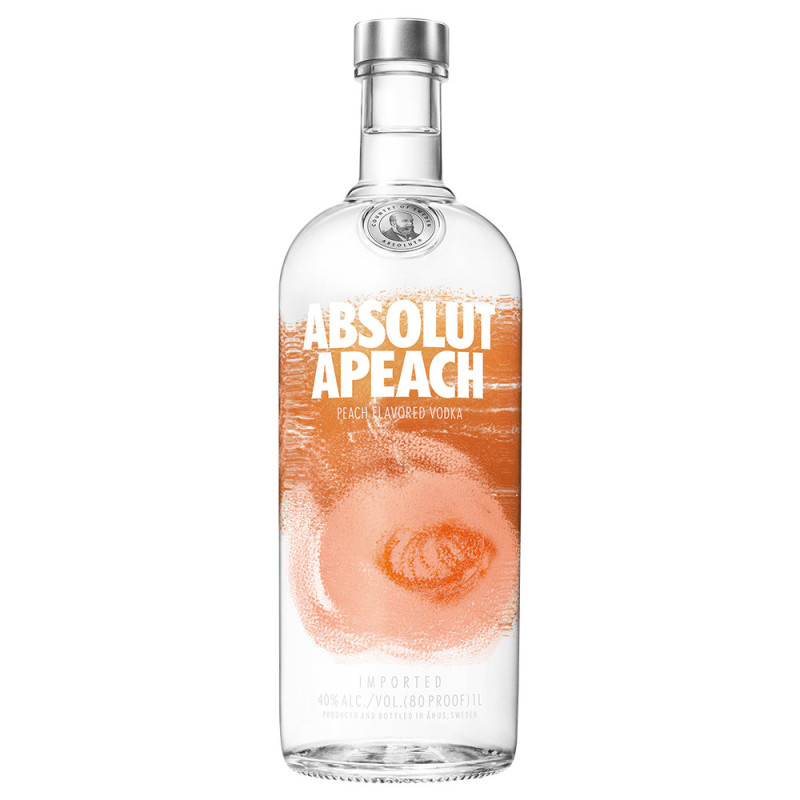 Absolut Apeach Vodka 1 L - apricot and peach flavor