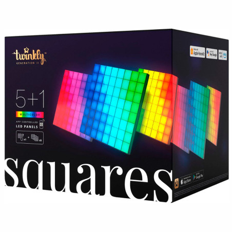 Luzes Twinkly Squares 64 RGB Wi-Fi/Bluetooth/IP20 USB - TWQ064STW-07-BUS