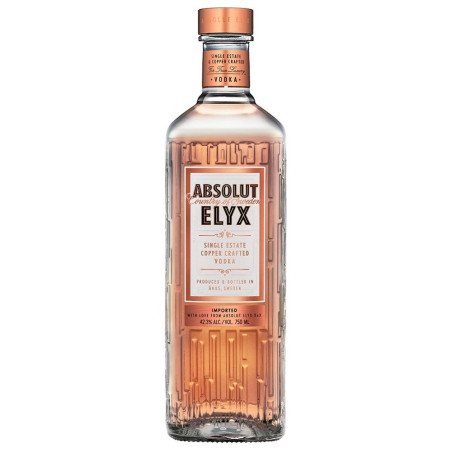 Vodka Absolut Elyx 1 L - Vodka de lujo destilada en cobre