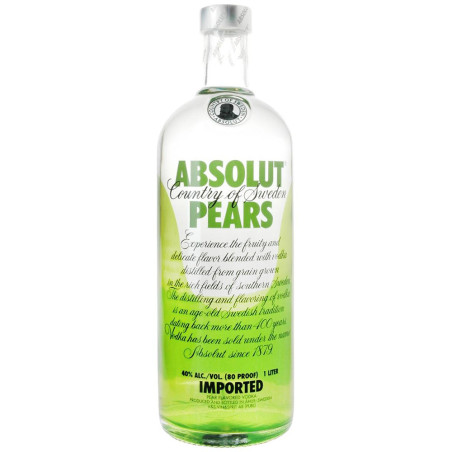 Vodka Absolut Pears 1 L - vodka premium e natural de qualidade