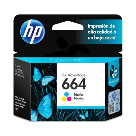 Cartucho HP 664 2ML Color - F6V28AL