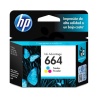 Cartucho HP 664 2ML Color - F6V28AL