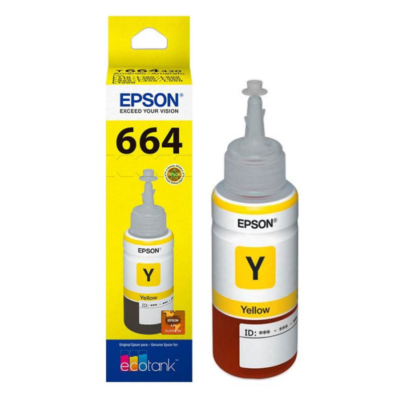 Original Epson T664420 Yellow Ink Bottle 70ml - EcoTank