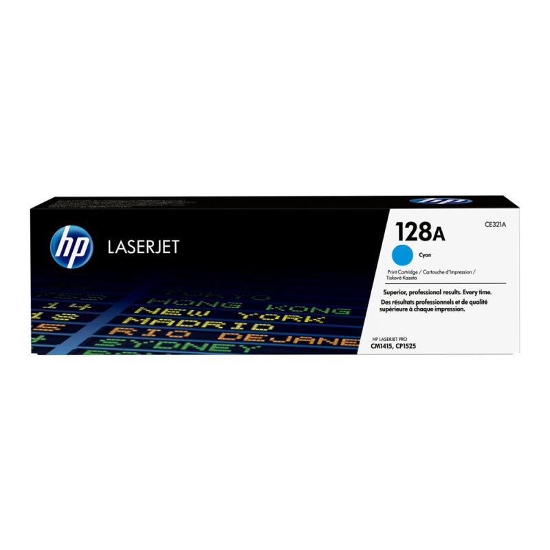 Original HP CE-321A (128A) cyan toner cartridge - yield