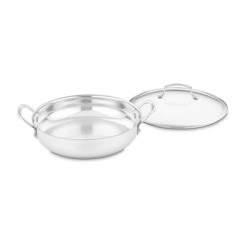 Cuisinart Stainless Steel 30CM Pan with Glass Lid - Contour