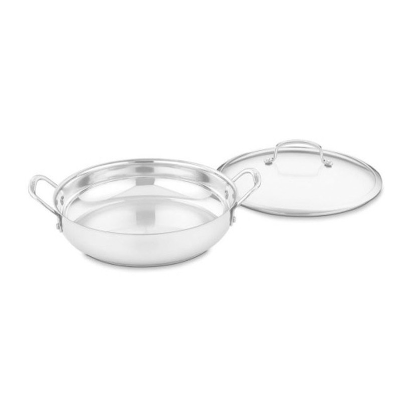 Panela Cuisinart 425-30D Inox Com Tampa Vidro 30CM