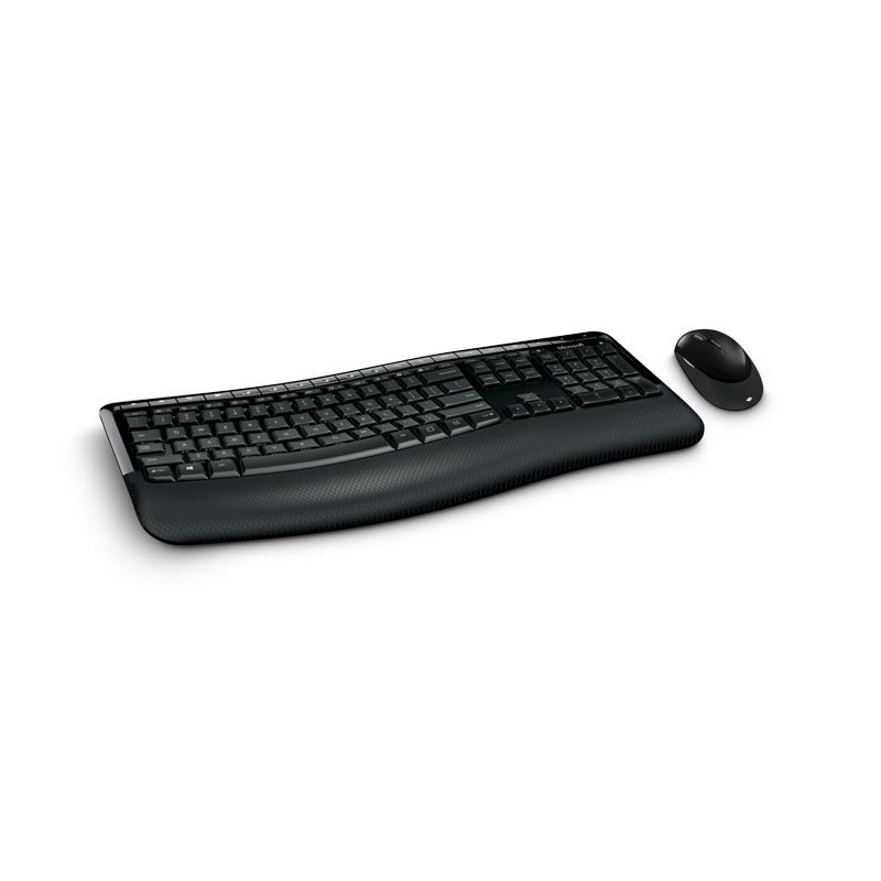 Teclado com Mouse Microsoft Comfort 5050 Wireless Espanhol - Preto PP4-00004
