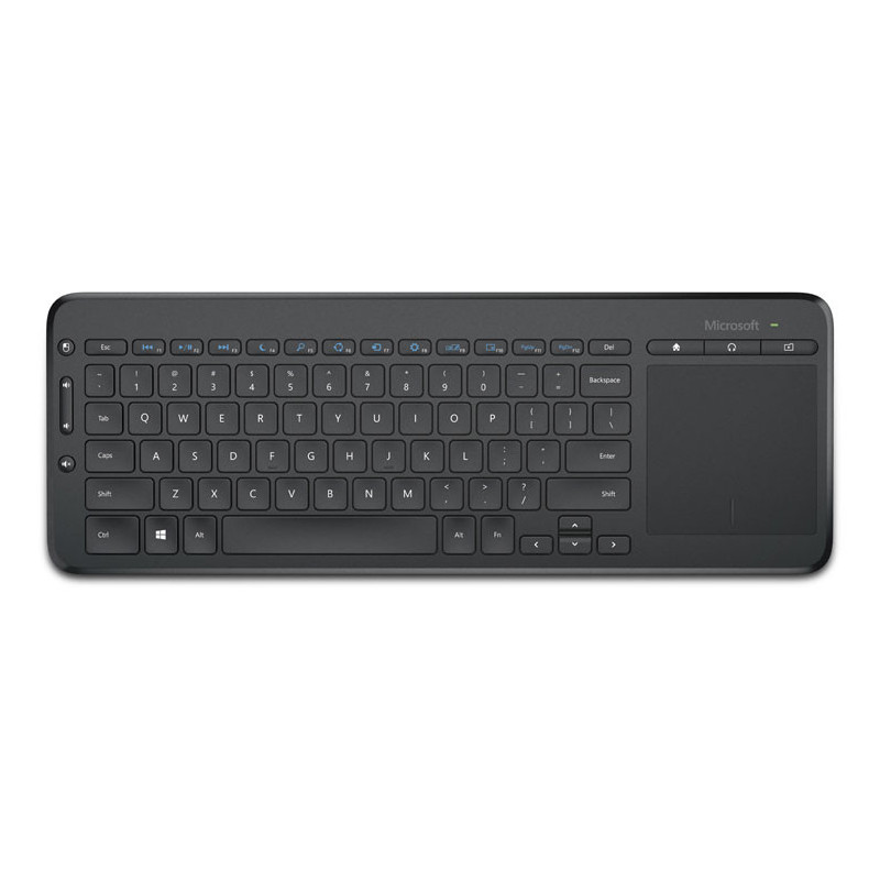 Teclado Microsoft All-In-One Wireless Inglês Preto - N9Z-00001
