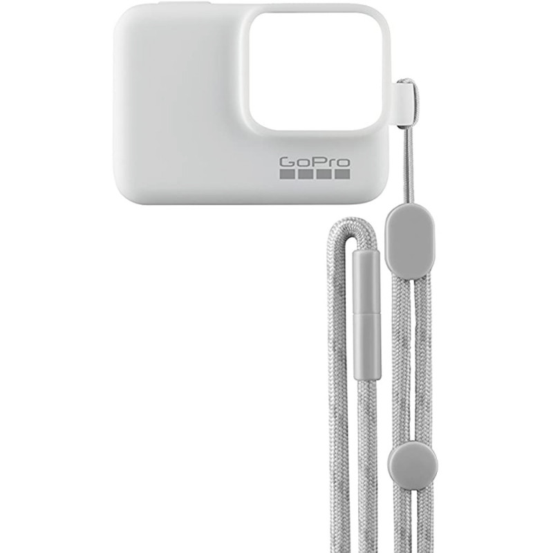 Case de Silicone GoPro com Cordão Ajustável para HERO5/6/7 - Branco ACSST-002