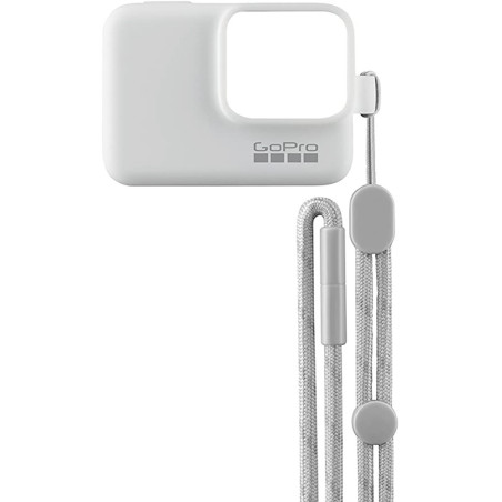Case de Silicone GoPro com Cordão Ajustável para HERO5/6/7 - Branco ACSST-002
