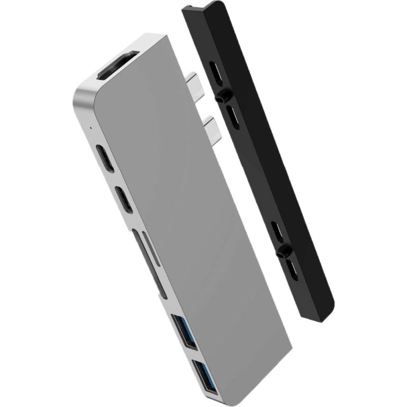 Hub Hyperdrive Duo 7-IN-2 FOR USB-C Macbook Pro/Air Silver – HD28C-SILVER