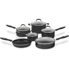 Cuisinart 55-11BK 11-Piece Nonstick Cookware Set - Black
