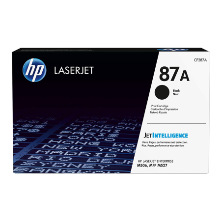 Toner HP 87A Negro (CF287A) – Original, 9.000 páginas