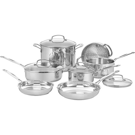 Jogo De Panelas Cuisinart 77-11G Inox - 11 Peças