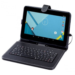 Capa com Teclado para Tablet 7" Orange - Preto - Proteção