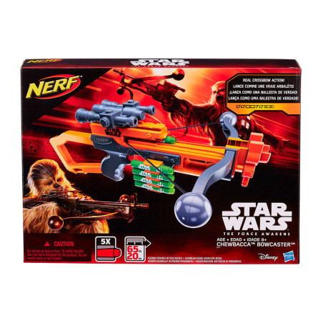 Hasbro Nerf Star Wars Chewbacca Bowcaster Dart Launcher B3172