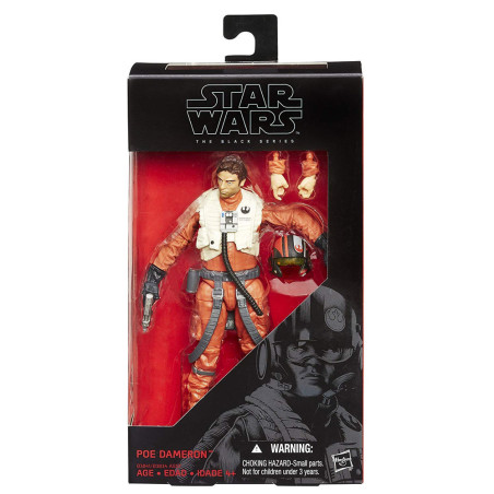 Boneco Hasbro Poe Dameron 15 cm - Série Negra Star Wars
