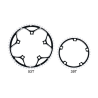 Coroa Para Bicicleta Shun BCD135 53T SS-9201