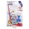 Boneco Hasbro Playskool Star Wars B2028 Han Luke Skywalker