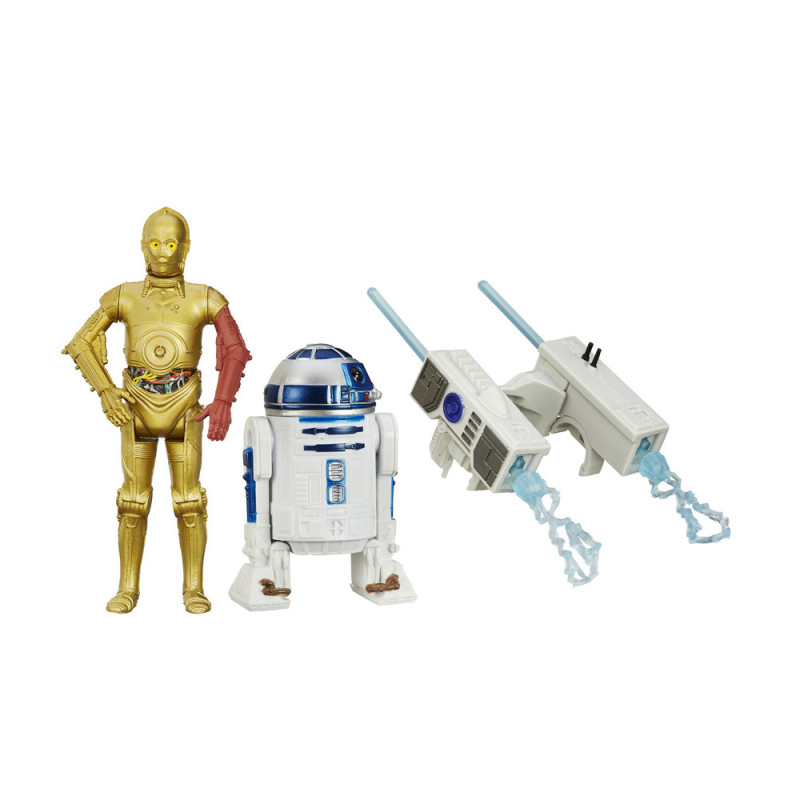 Boneco Hasbro Star Wars B3957 R2-D2 & C-3PO 9.5cm