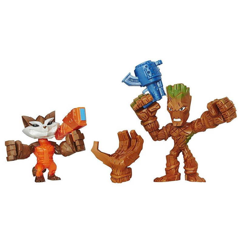 Boneco Hasbro Marvel B7487 Groot vs. Rocket Racoon