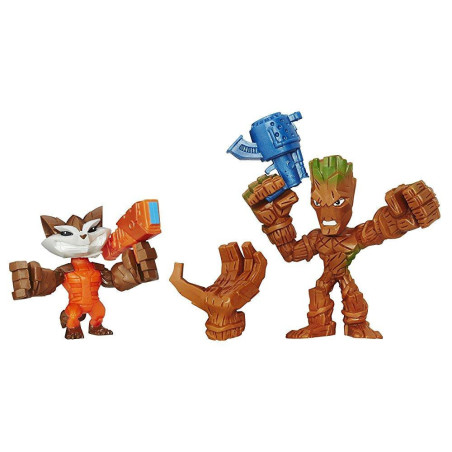 Boneco Hasbro Marvel B7487 Groot vs. Rocket Racoon