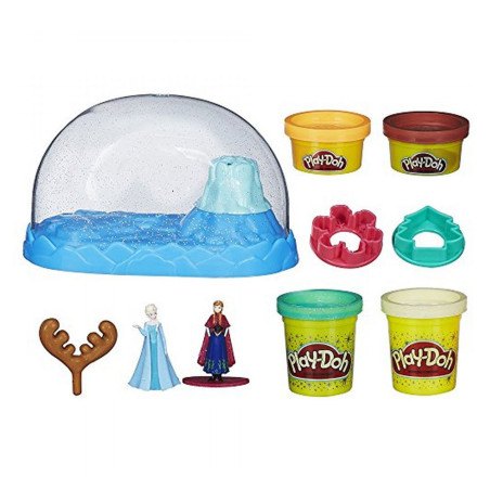 Kit Globo de Neve Play-Doh Frozen Hasbro B0656 Crie cenas