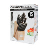 Jogo De Facas Com Faqueiro Cuisinart C77TR-15P Triplo Rebite - 15 Peças