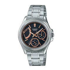 Casio LTP-2089D-1AVDF Watch - Stainless Steel, White Strap