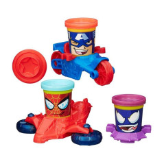 Massa de Modelar Hasbro Play-Doh B0606 Marvel Can-Heads