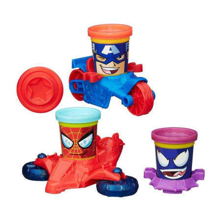 Masa de modelar Play-Doh Hasbro Marvel B0606ccc Multicolores