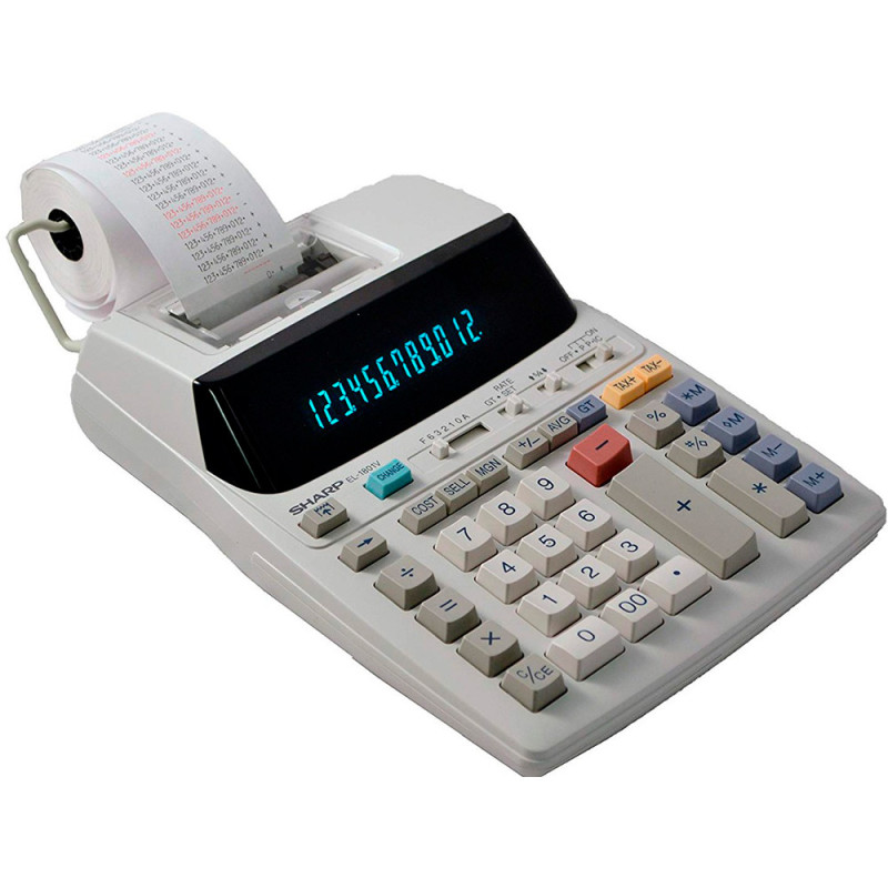 Sharp EL-1801V 12-digit Calculator with Printer 110V