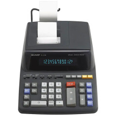 Calculadora com Impressora Sharp 12 Dígitos EL-2196BL 110V Preto