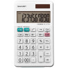 Sharp EL-377WB 10-Digit Calculator - White, LCD Compact