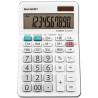 Calculadora Sharp EL-330WB 10 Dígitos - Pantalla Grande - Blanco