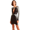 Vestido John Feminino 15-11-2945-009 M - Preto/Prata