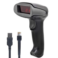 Leitor de Código de Barras Vizzion OCBS-LA01-U-B Sensor Automático A Laser USB Preto
