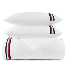 Jogo De Edredom Tommy Hilfiger 17T2580-TW-W1-100-300 Twin - White/Blue