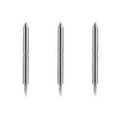 UZIEN KIT COM 3 LAMINAS PARA C220 X3 ROCK SPACE KNIFE NEEDLE  - 6941402710811