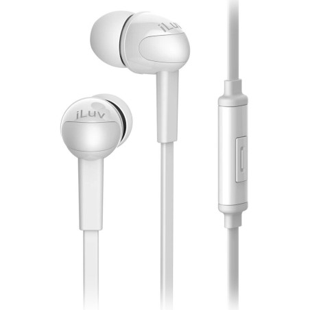 Fone Iluv In-Ear Earphones Peppermint com Microfone Branco - PPMINTSWH