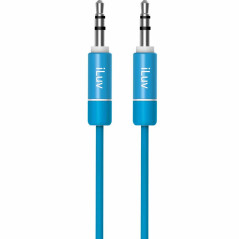 Cabo iluv 0.9m Audio 3.5mm/Aux Premium Aux-In - Azul ICB110BLU