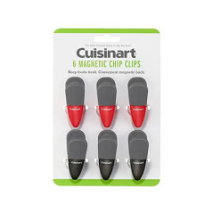 Kit 6 Clipes Magnéticos Cuisinart Multiuso Preto e Vermelho - CTG-00-6CC2