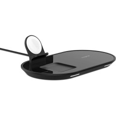 Carregador Sem Fio Mophie 3-in-1 Wireless Charging Pad Qi Iphone, Airpods Y Apple Watch Preto - 409903518