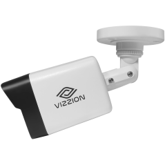 Câmera de Vigilância Vizzion VZ-IPBD IP FHD Bullet  Lente CMOS 1/4" de 2.0MP  2.8 MM - Branco / Preto