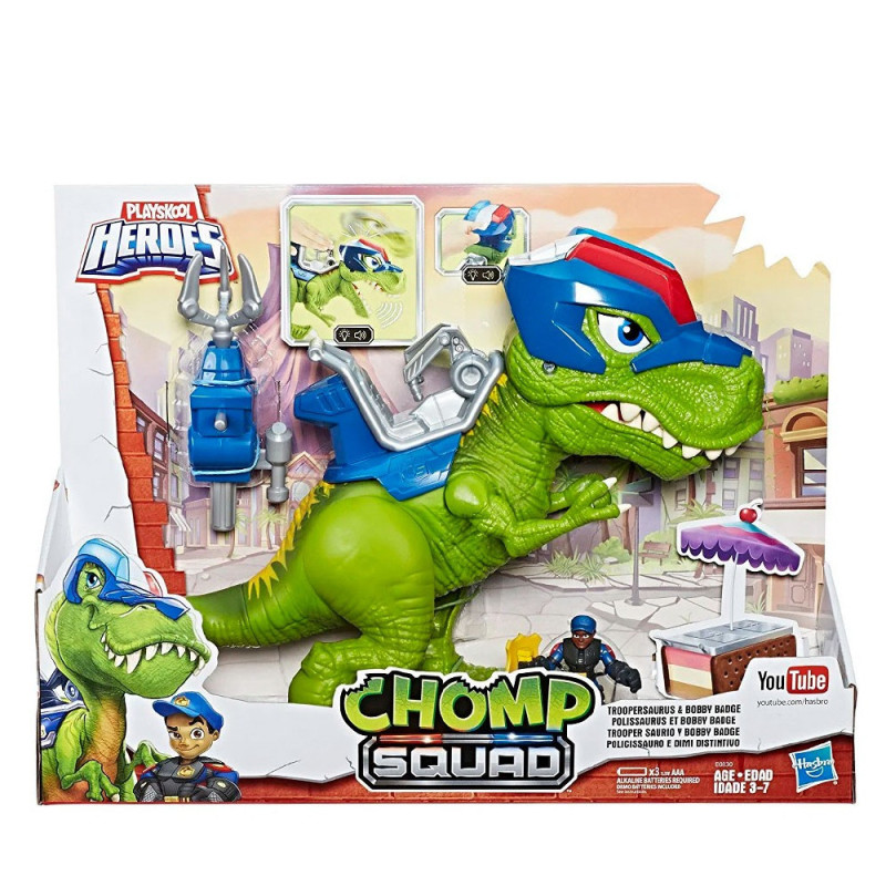 Brinquedo Hasbro Chomp Squad E0830 Troopersaurus