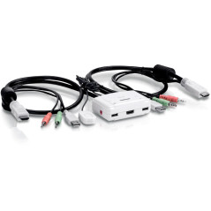 Switch TRENDnet TK-215I KVM 2 Portas HDMI 1080P Y Áudio 3.5MM