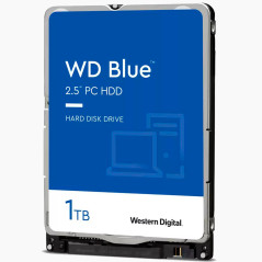 Hard Disk Interno para Notebook Western Digital Blue 1TB 2.5" 5400 rpm - WD10SPZX