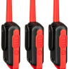 Walkie Talkie Motorola Talkabout T210Tp 3 Peças 22 Canais/32Km Bivolt - Preto/Vermelho