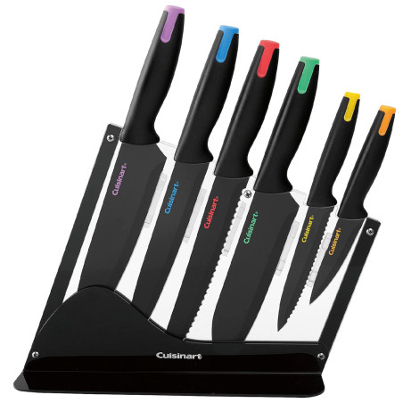Jogo de Facas Cuisinart C55-7PCE Cerâmica Bloco Acrílico – 7 Peças