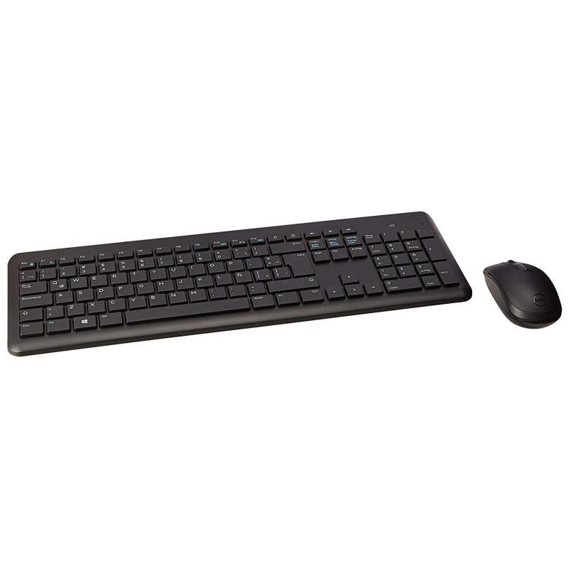 Teclado Wireless Dell Espanhol + Mouse - KM117-BK-LTN - Preto